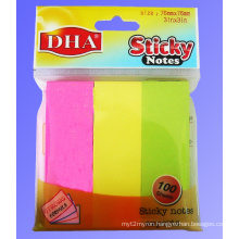 Manufacturer Direct Sale 3inchx3inch Neon Combination Sticky Notes